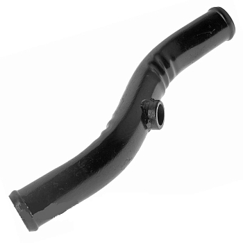 Патрубок радиатора подводящий металл. ГАЗ-3302 под датчик (2-изгиба) d-38х310