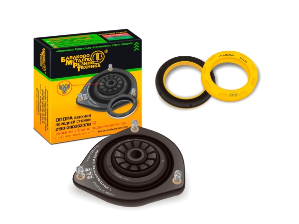 Опора верхняя передней стойки для а/м ВАЗ-2190 Гранта с ЭУР (в сборе с подшипником БМРТ, в индивидуа