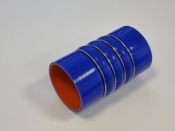 Патрубок интеркулера d90, L210CR 4/5 (силикон, с металлическими кольцами)