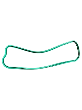 Прокладка клапанной крышки ЯМЗ-236 (резина, зеленая, МБС)