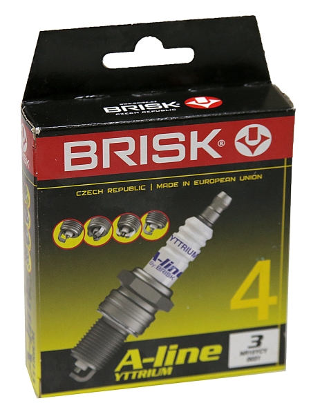 Свеча зажигания A-LINE 03 YTTRIUM (медный электрод, резистор)