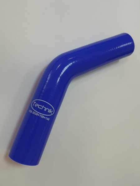 Патрубок радиатора угловой 16/150х150^135° (силикон) Technik