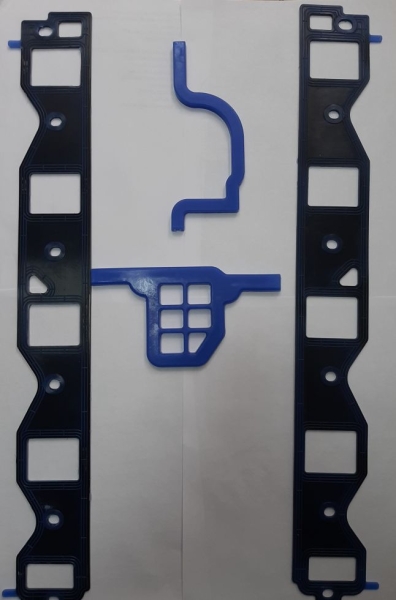 Прокладка под плиту Г-53 с каркасом (силикон) синий, компл 4 шт