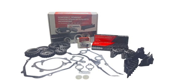 Комплект ГРМ ПРОФЕССИОНАЛ ЗМЗ 405/406/409 Евро-3 (Рычаги, цепи Киров) LSG
