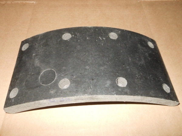 Накладка тормозная ПАЗ-3203, 3204 перед. сверл. (б/асб)  с 06.2014