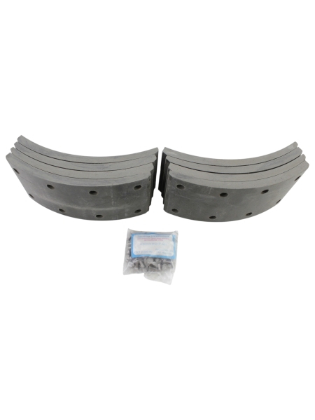 Накладка тормозная Г-3307, 3308, 3309 задн.(б/асб) 8шт. с заклёпками сверлёные