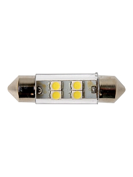 Лампа светодиодная Т11 4SMD WHITE 12V T11x36/38 S8.5 Маяк (номер.знак,салон)