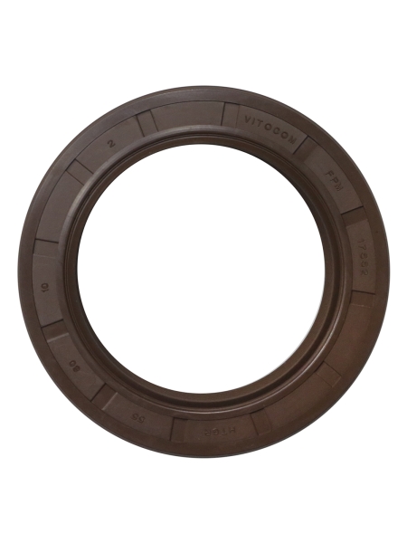 Сальник 2.2-55х80х10 с пружиной, вала коленчатого пер.  УМЗ-4215,4216,А274 (VITON) 17552 Фторкаучук