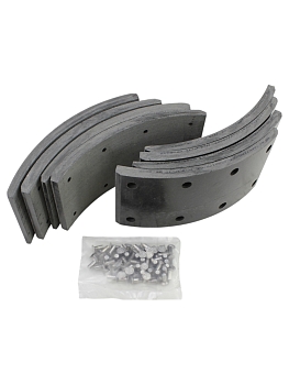 Накладка тормозная Г-53, ПАЗ зад. с заклепками (асбестовая) с заклепками 8шт.