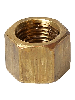 Гайка М10х1 коллектора кл.14 (латунь) высокая