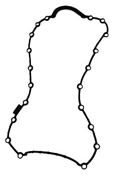 Прокладка масл. картера LADA Largus, Renault Logan (силикон черный)