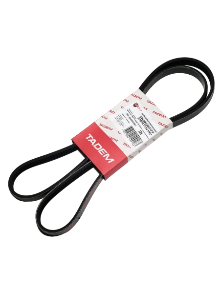 Ремень 1747 (поликлин.) генератора Renault Logan, 8V с ГУР, с кондиционером БРТ