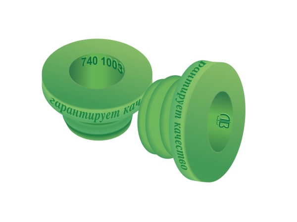 Кольцо уплотнительное (пробка) головки блока цилиндра для а/м КамАЗ (силикон, зеленый)