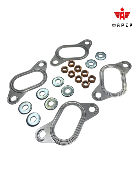 Р/к выпускного коллектора (крепления) дв.406 (прокладка металл без шпилек) ФАРЕР