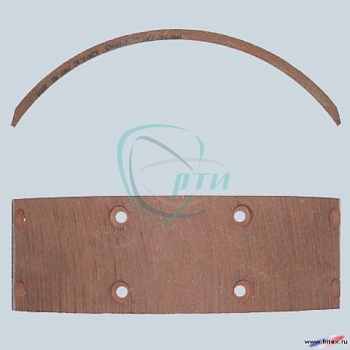 Накладка ручного тормоза Г-53 сверл. (асбестовая)