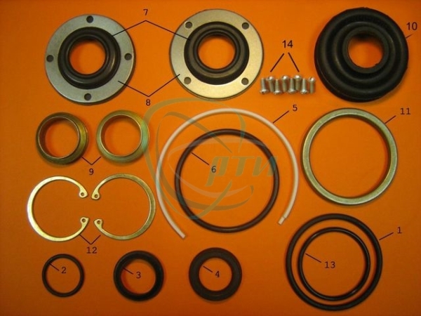 44 Р/к ГУР (цилиндра) МАЗ (ЦГ-80) полный (5336-3405005-02)