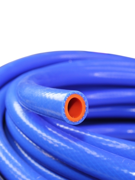 Шланг D12 арм, 2-х сл. (силикон, синий/оранжевый, бухта 20м)