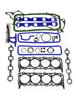 Комплект прокладок дв. ЗМЗ-511 ЛЮКС (полный) силикон,ПГБ с герм, паронит 0.8 27 шт ФАРЕР