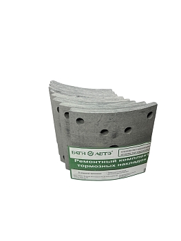 Р/к МАЗ тормозных накладок с заклепками