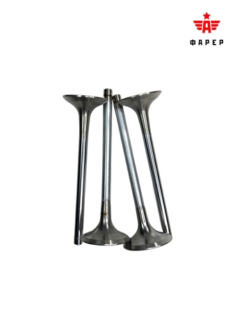 Клапана впускные и выпускные дв. КАМАЗ 740 ОРИГИНАЛ (2 шт+2 шт. с м/с колпачками) ФАРЕР