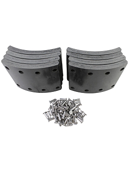 Накладка тормозная МАЗ с заклепками 8шт. (сверл)