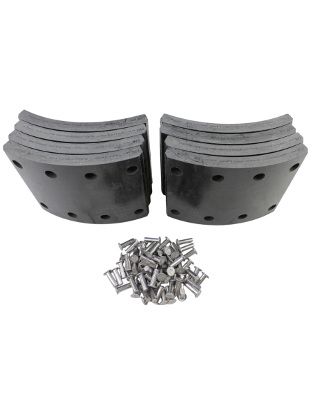 Накладка тормозная МАЗ с заклепками 8шт. (сверл)