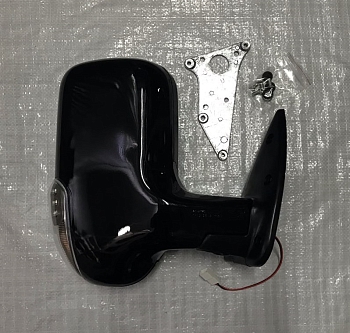 Зеркало заднего вида /Г-ль/Соб-ль/ руч. привод, повторитель (черное) правое