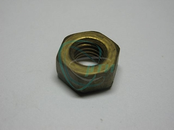 Гайка М10х1,5 приемной трубы В-га, УАЗ (латунь) низкая