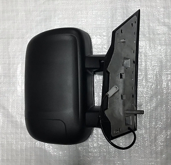 Зеркало заднего вида /Г-ль NEXT/(двуногое) руч. привод, обогрев, тиснененое (черное) правое