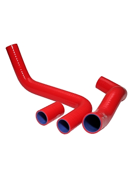 Патрубки радиатора УАЗ 3160 дв. 409 Евро-2,3 (к-т 3 шт. красный) ПТП