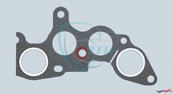 Прокладка коллектора ВАЗ-21083 (б/асб. с герм.)