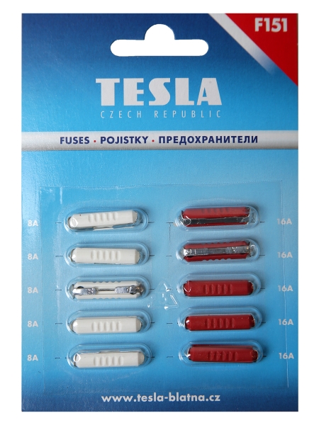 Предохранитель F 151 (5х8А ,5х16А) блистер 10 шт.
