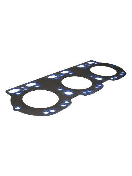 Прокладка головки блока ЯМЗ-236 н/обр. (металл/силикон, синий)