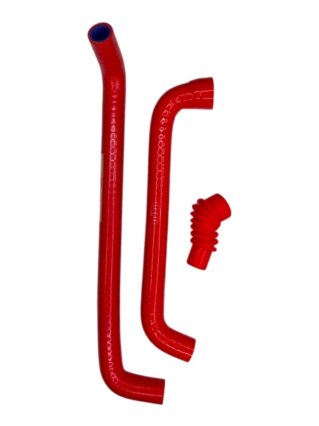 Патрубки РХХ дв.405 (к-т 3 шт.) красный ПТП