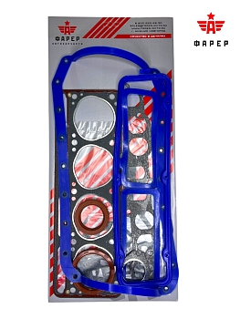 Комплект прокладок дв. УМЗ-417 (под сальник) ЛЮКС (полный) силикон,ПГБ с герм паронит 0.8 20 штФАРЕР