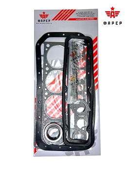 Комплект прокладок дв. ЗМЗ-410 ПРЕМИУМ (полный), паронит 0.8 19 шт. ФАРЕР