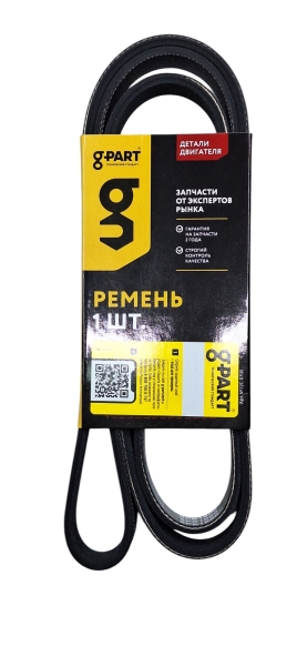 Ремень 1600 (6PK) поликлиновой УАЗ Patriot двигатель 504, ЗМЗ-51432, Евро-4 (с ГУР) G-PART ГАЗ