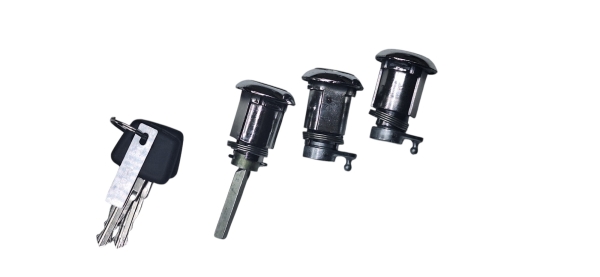 Личинки замка двери Г-ль Бизнес (3 личинки, 2 ключа (хром)