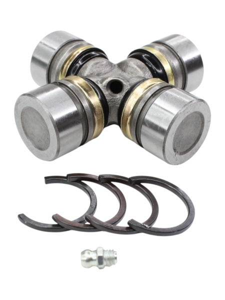 Крестовина карданного вала УАЗ с масленкой и стопорными кольцами (крупная игла) 