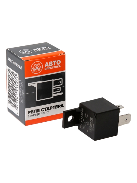 Реле стартера 4-х контактное, замыкающее с кронштейном, (ан. 461.3787-02), 70 А, 12 В