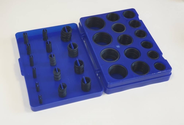 Набор резиновых колец B, синий, 30 размеров, 363шт Technik