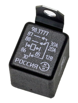 Реле универсальное (12В, 30/20А) 5-контактное с кронштейном