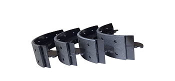 Колодка тормозная Г-ль зад. (б/асб.) клепанная, (накладка "Фритекс") (комп. 4шт)