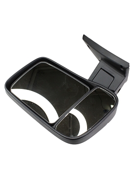 Зеркало заднего вида /Г-ль Бизнес/(одноногое) руч. привод, обогрев (белое) левое