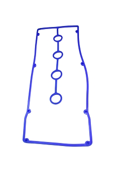 Прокладка клапанной крышки с уплот. кольц. свечного колодца ЕВРО-3 силикон синий