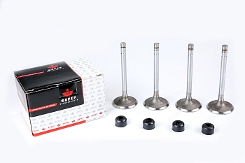 33 Клапана впускные дв. 511, 513,523,53,66,672 ОРИГИНАЛ старого образца (к-т 4шт с м/с колпачками)ФАРЕР