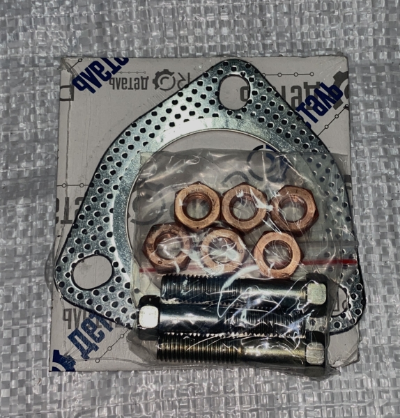 44 Р/к приемной трубы ГАЗ 3302 дв. Cummins 2.8 (прокл.,болты,гайки)