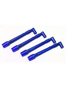 Наконечник свечной дв.405,406,409 с силиконовым уплотнителем (синий) компл. 4шт