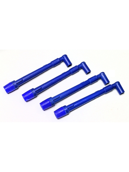 Наконечник свечной дв.405,406,409 с силиконовым уплотнителем (синий) компл. 4шт