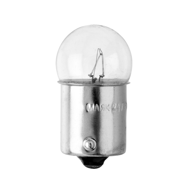 Лампа А 24V-10W ВА15S МАЯК (габариты,поворот)